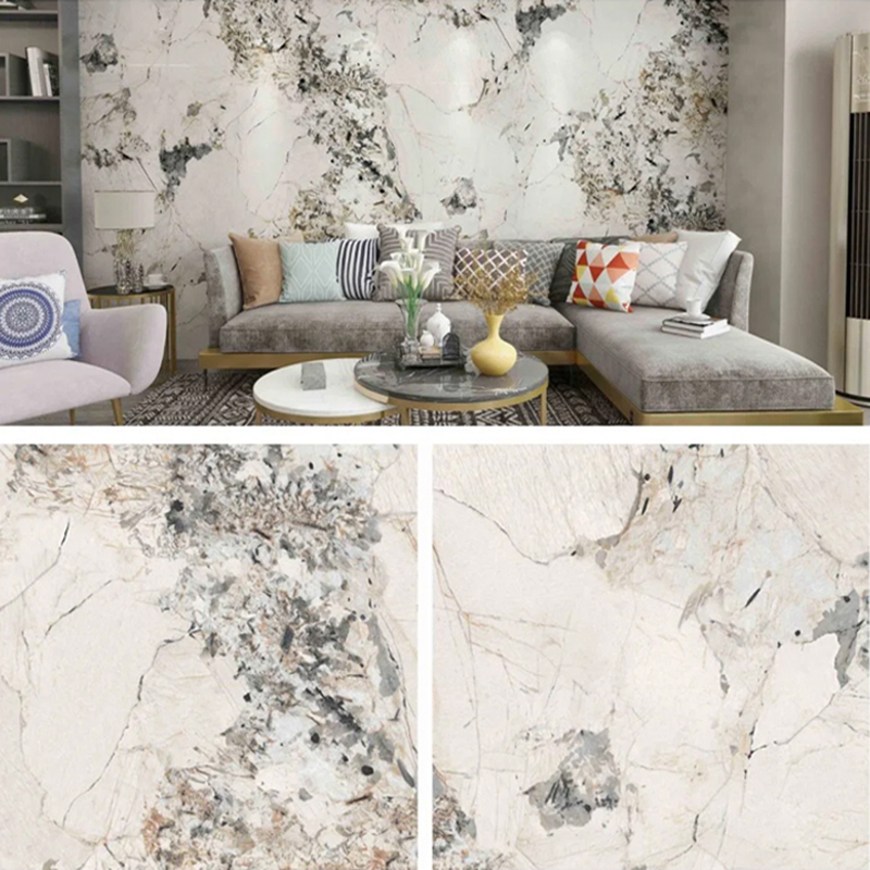 Mobilya ve Dolap için 1220 × 2800mm UV Kaplı PVC Mermer Levha Hafif ve Dayanıklı Dekorasyon Lamine Plastik Duvar paneli
