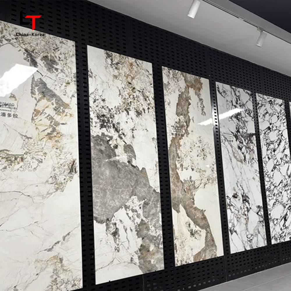 UV Kaplama ile Kapalı Açık için 1220 × 2440mm PVC Karbon Kristal Panel Su Geçirmez Yanmaz Dekoratif Duvar Kaplama