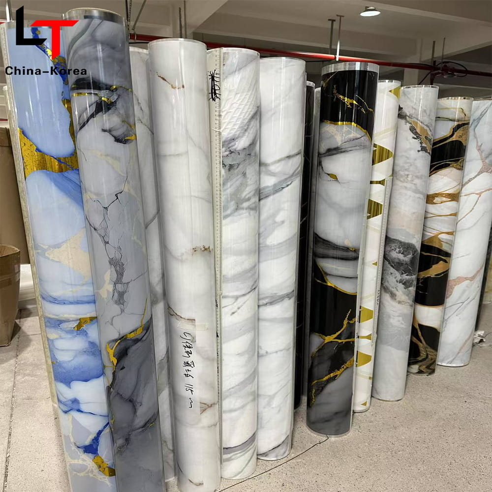 3D 5D Baskı Laminasyon Isı Transfer Filmi PVC Mobilya Dekorasyon Filmi Vakum Pres Folyo Kapı Duvar Paneli için WPC UV Kurulu