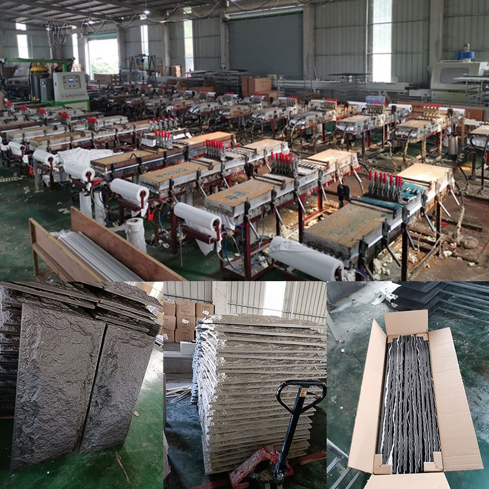 60*30 cm Dekoratif Kaplama Levha Dekor Sahte Poliüretan Pu Taş Duvar Paneli Yapay Stonee Ev için