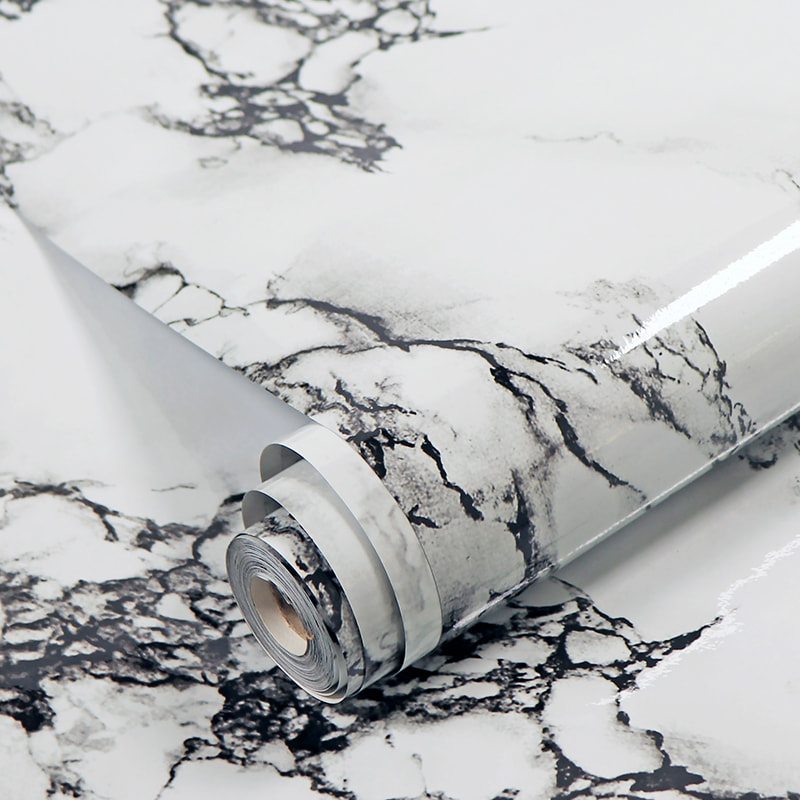 Kendinden yapışkanlı Duvar Çıkartmaları Toptan Duvar Kağıdı, Yemek Odası Yatak Odası Oturma Odası için PVC Duvar Etiketi Çarpışma Önleyici Duvar Kağıdı