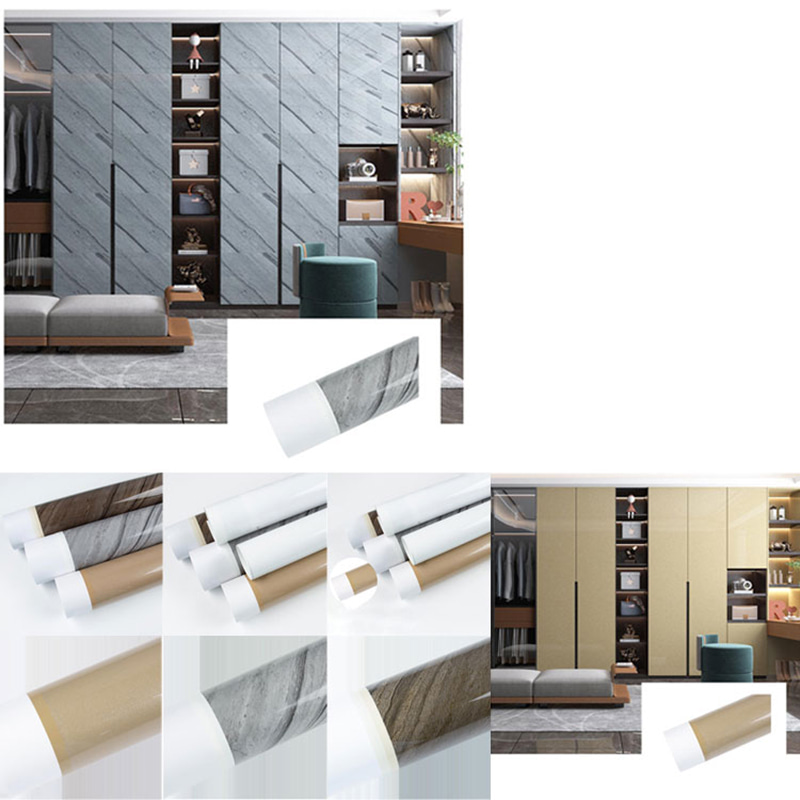 Altın Sıcak Damgalama Mermer Isı Transfer Filmi PVC Mobilya Dekor Filmi Vakum Pres Folyo Kapı Duvar Paneli Için WPC UV Kurulu