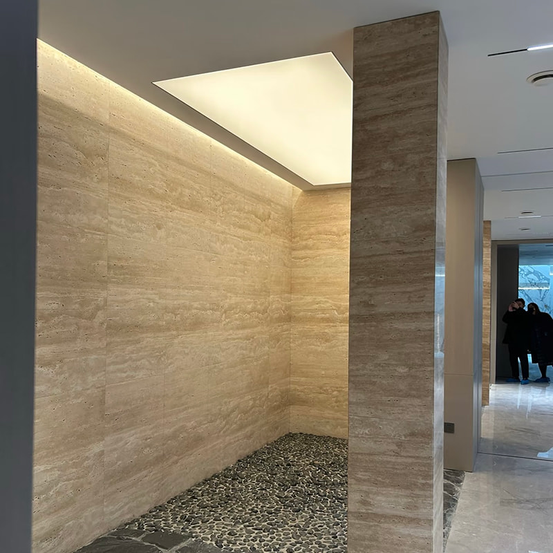 Yanmaz Kiremit Kaplama Sahte İç Bükülebilir Yumuşak Duvar Kaplama Traverten Yapay Esnek Yumuşak Taş Duvar Panelleri