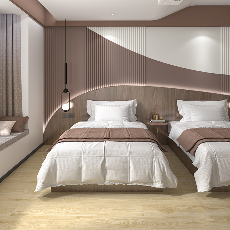 Dayanıklılık Plastik Karo Yüzen Su Geçirmez Ahşap Tahıl 4mm 5mm 6mm 7mm 8mm PVC Tıklayın Vinil Tahta SPC Döşeme