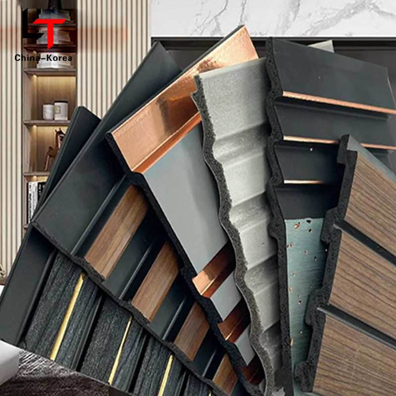 Dekoratif Su Geçirmez Ps Duvar Paneli Renkli Yeni Tipler Kapalı Süpürgelik Deri Polistiren Grafik Tasarım Modern Özelleştirilmiş Renk